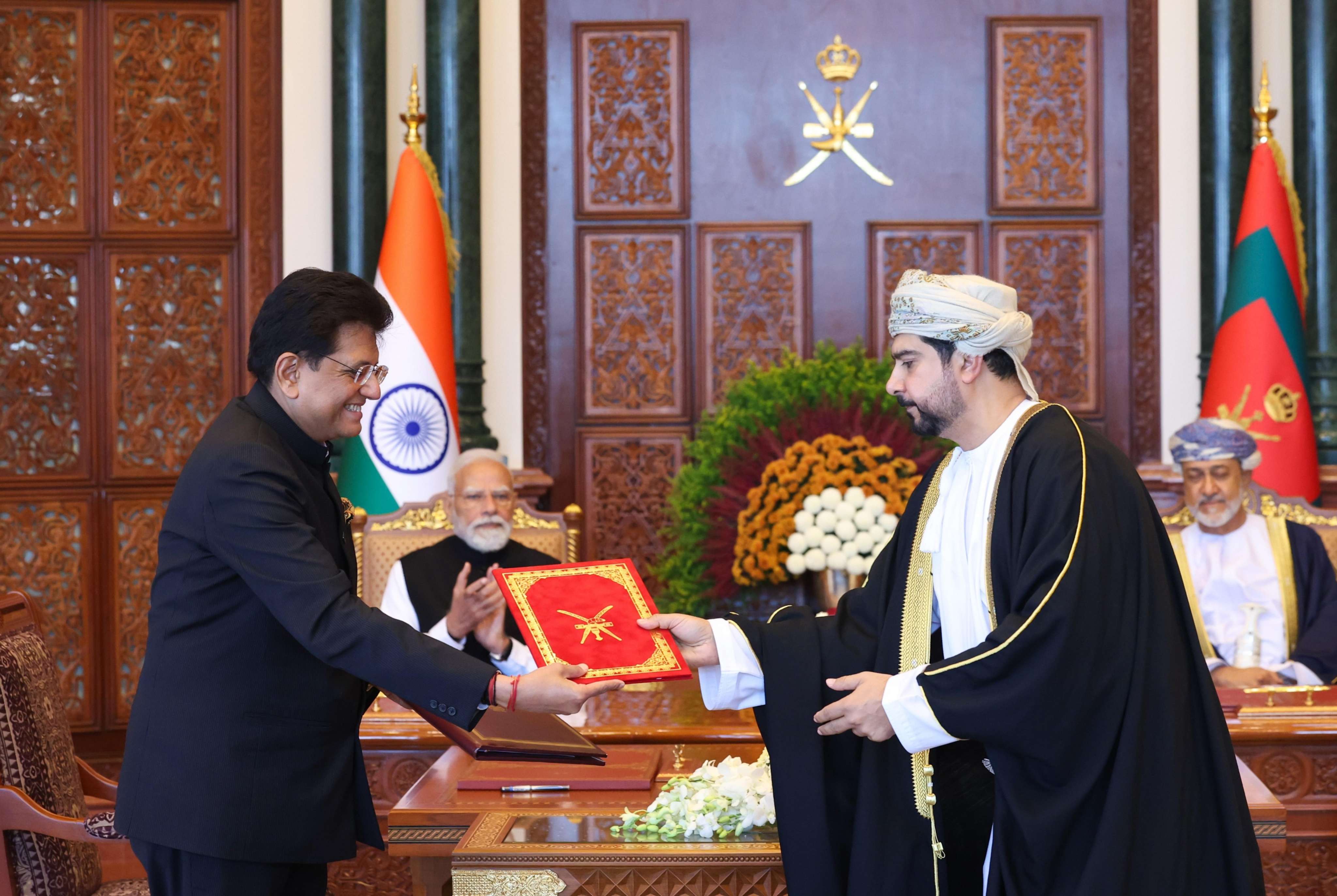 Signing Ceremony of the India-Oman Comprehensive Economic Partnership Agreement (CEPA)